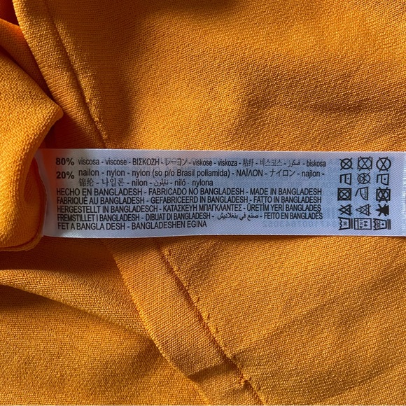 ZARA XL BASIC EXTRAFINE KNIT TOP Orange NWOT - Picture 4 of 4